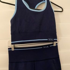 Soulcycle Leggings & Crop-top Set